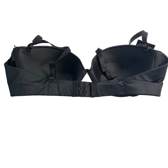 Maidenform Womens Bra Size 38C Black Self Expressions Plunge Push up Bra 5656 - Picture 2 of 10